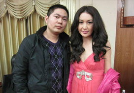 广州环球360与明星合影