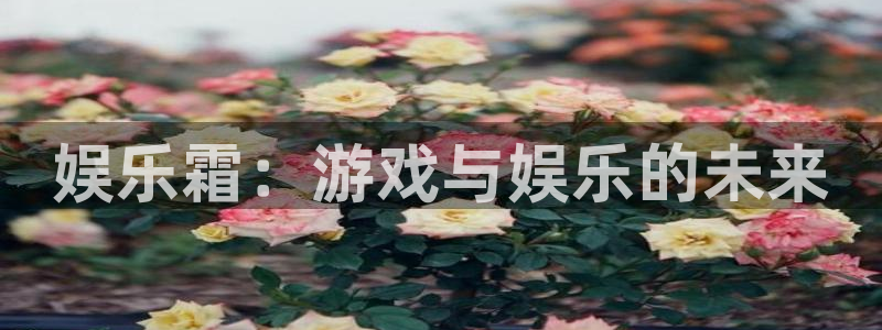 环球360娱乐官网免费观看：娱乐霜：游戏与娱乐的未来